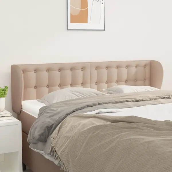 Gossi tablie pat cu aripioare cappuccino 147x23x78/88cm piele eco