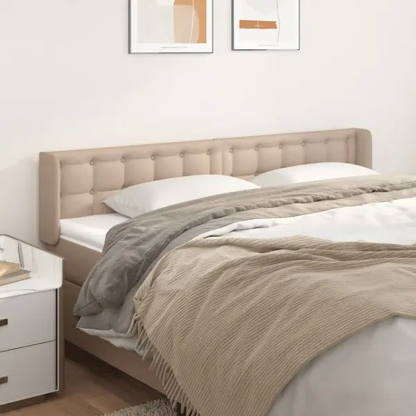 Gossi tablie pat cu aripioare cappuccino 163x16x78/88 cm piele eco