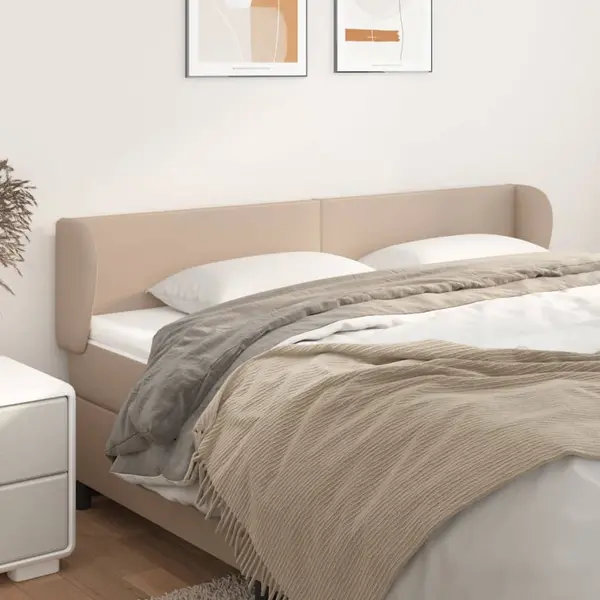 Gossi tablie pat cu aripioare cappuccino 203x23x78/88cm piele eco