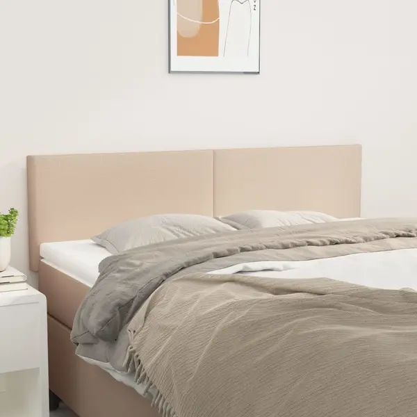 Gossi tablii de pat 2 buc. cappuccino 72x5x78/88 cm piele ecologica