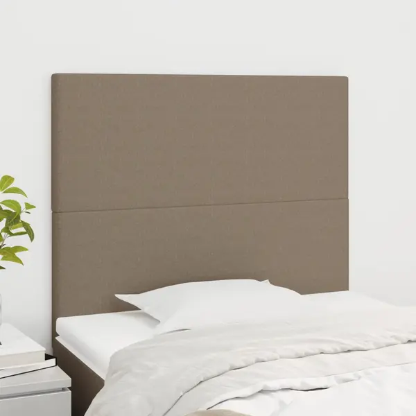 Gossi tablii de pat, 2 buc, gri taupe, 100x5x78/88 cm, textil