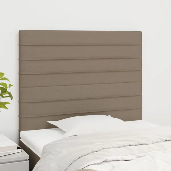 Gossi tablii de pat, 2 buc, gri taupe, 100x5x78/88 cm, textil