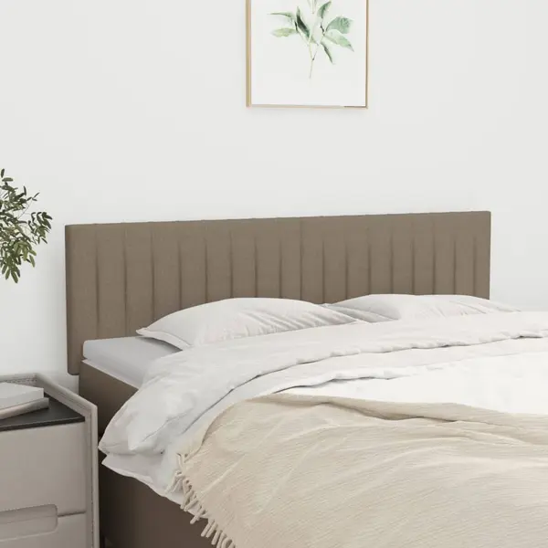 Gossi tablii de pat, 2 buc., gri taupe, 72x5x78/88 cm, textil