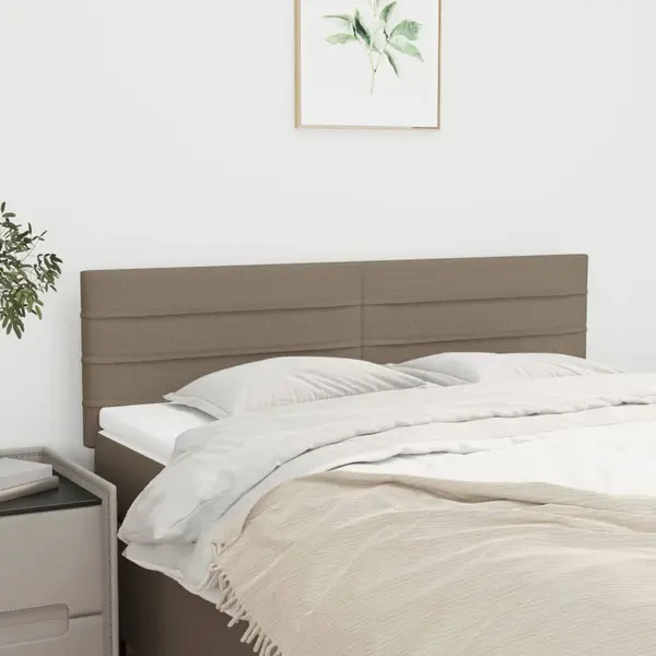 Gossi tablii de pat, 2 buc., gri taupe, 72x5x78/88 cm, textil