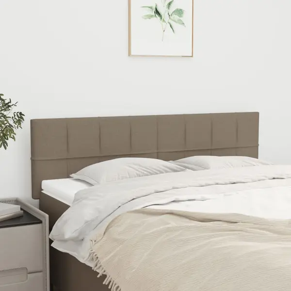 Gossi tablii de pat, 2 buc., gri taupe, 72x5x78/88 cm, textil