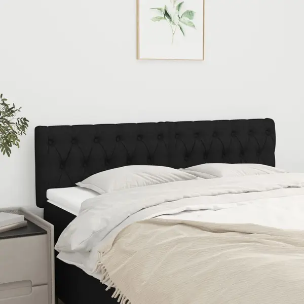 Gossi tablii de pat, 2 buc, negru, 80x7x78/88 cm, textil