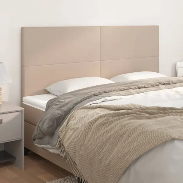Gossi tablii de pat 4 buc, cappuccino 100x5x78/88 cm piele ecologica