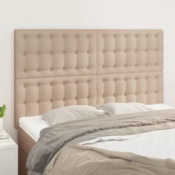 Gossi tablii de pat 4 buc. cappuccino 72x5x78/88 cm piele ecologica