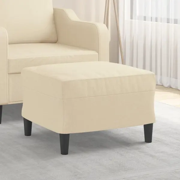 Gossi taburet, crem, 60x50x41 cm, material textil