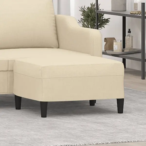 Gossi taburet, crem, 70x55x41 cm, material textil