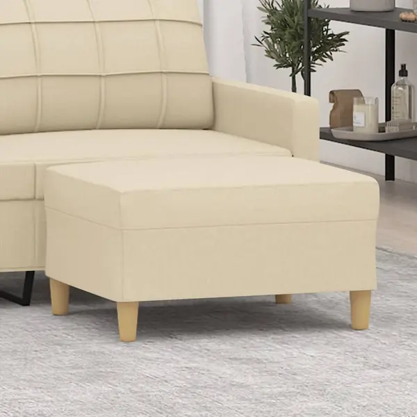 Gossi taburet, crem, 70x55x41 cm, material textil