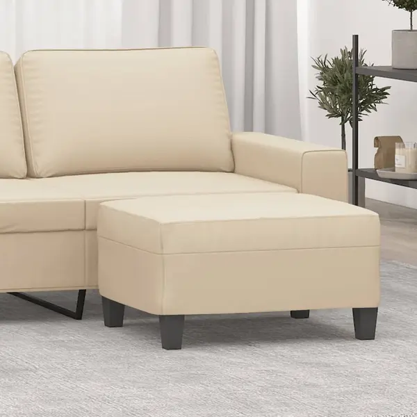 Gossi taburet, crem, 70x55x41 cm, microfibra