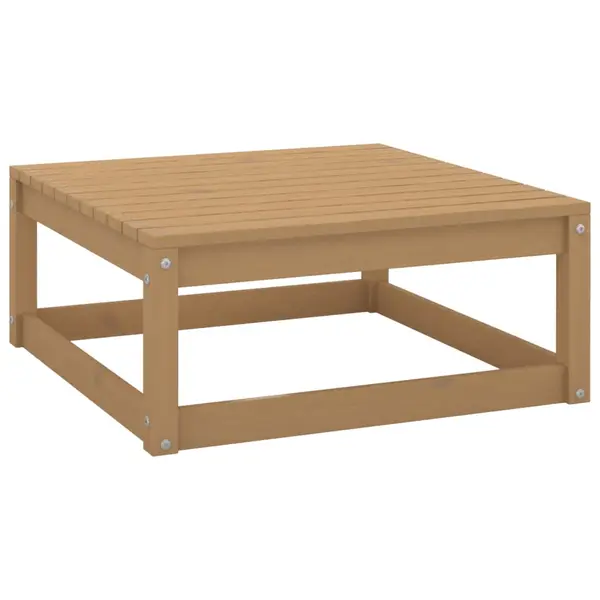 Gossi taburet de gradina, maro miere, 70x70x30 cm, lemn masiv de pin