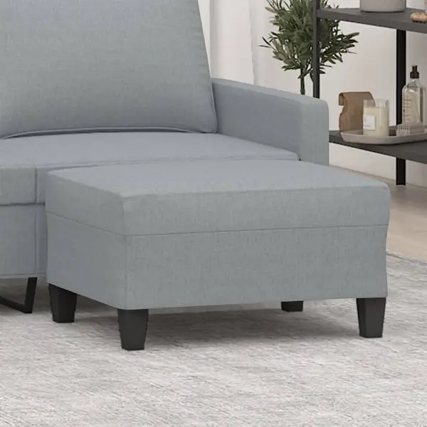 Gossi taburet, gri deschis, 70x55x41 cm, material textil