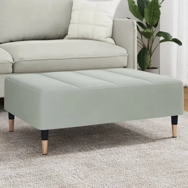 Gossi taburet, gri deschis, 77x55x31 cm, catifea