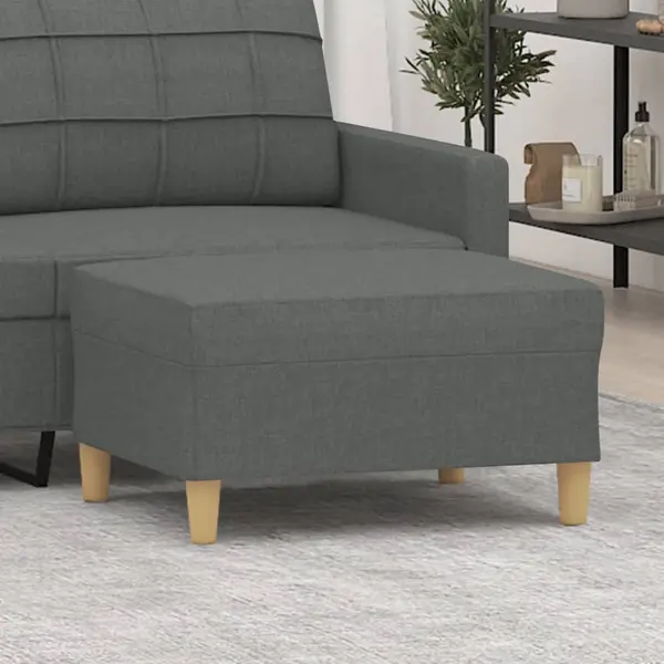 Gossi taburet, gri inchis, 70x55x41 cm, material textil