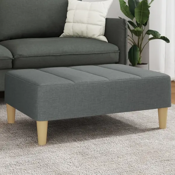 Gossi taburet, gri inchis, 77x55x31 cm, material textil