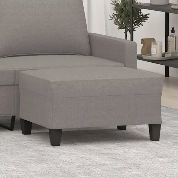 Gossi taburet, gri taupe, 70x55x41 cm, material textil