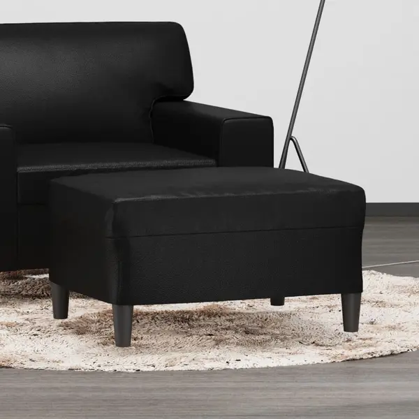 Gossi taburet, negru, 70x55x41 cm, piele ecologica