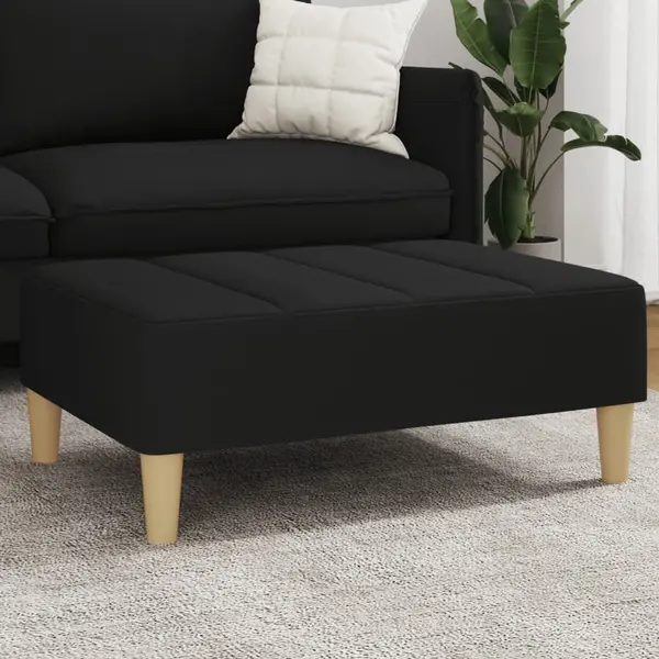 Gossi taburet, negru, 77x55x31 cm, material textil