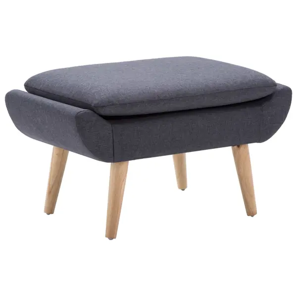 Gossi taburet, tapiterie din material textil, 73x43x42 cm, gri inchis