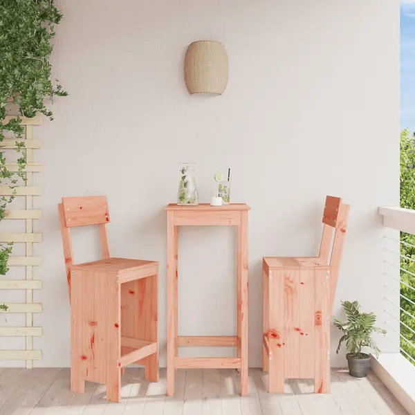 Gossi taburete de bar, 2 buc., 40x48,5x115,5 cm, lemn masiv douglas