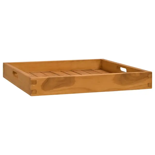 Gossi tava pentru servit, 50x50 cm, lemn masiv de tec