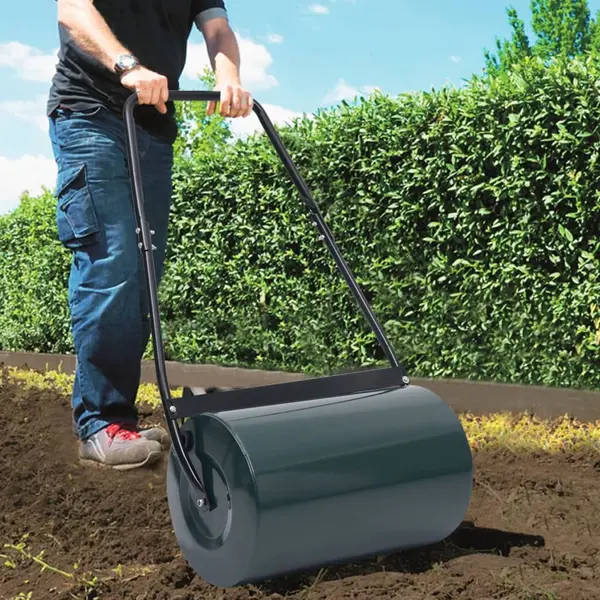 Gossi tavalug de gazon, verde si negru, 63 cm, 50 l