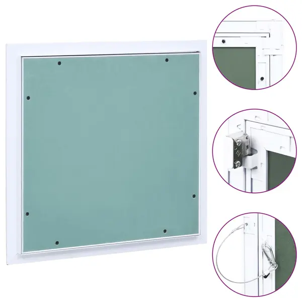 Gossi trapa de acces din gips-carton, cadru de aluminiu, 300 x 300 mm