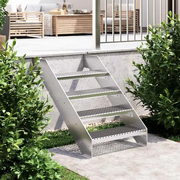 Gossi treapta tip gratar, 60x24x7 cm, otel galvanizat