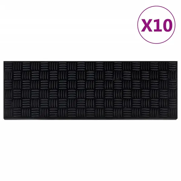 Gossi trepte de scara, 10 buc., 25x75 cm, cauciuc
