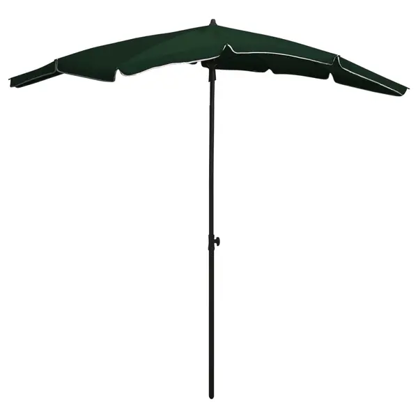 Gossi umbrela de gradina cu stalp, verde, 200x130 cm