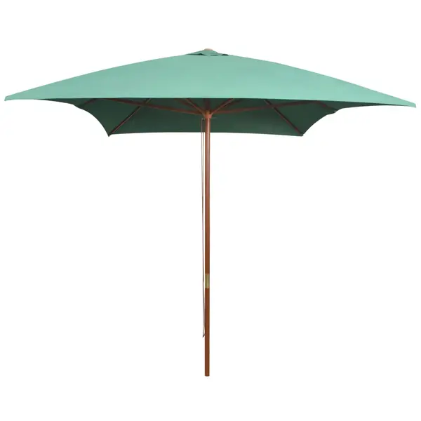 Gossi umbrela de soare cu stalp de lemn 200x300 cm, verde