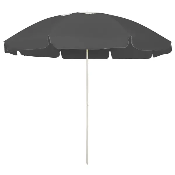 Gossi umbrela de soare de plaja, antracit, 240 cm