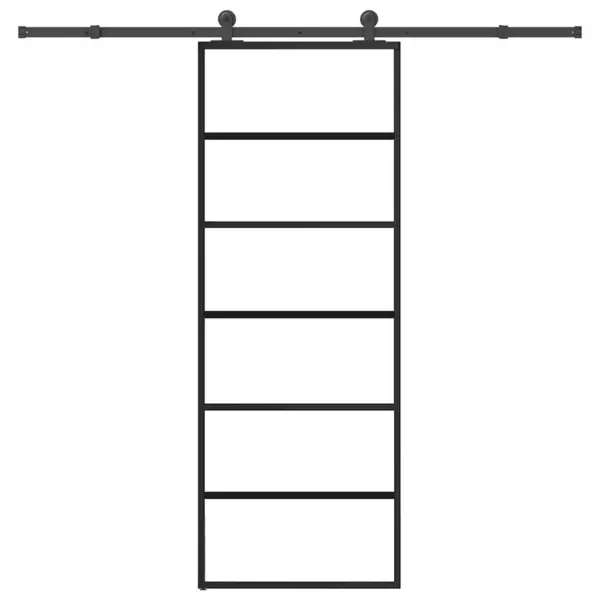 Gossi usa glisanta cu set feronerie, 76x205 cm, sticla esg/aluminiu