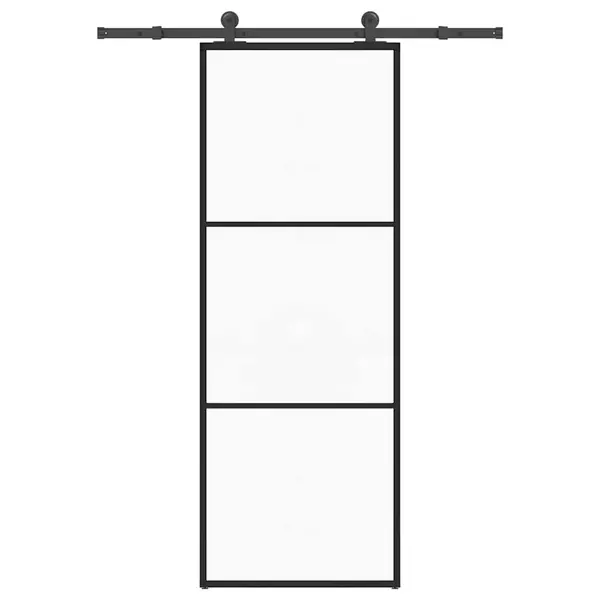 Gossi usa glisanta cu set feronerie, 76x205 cm, sticla esg/aluminiu