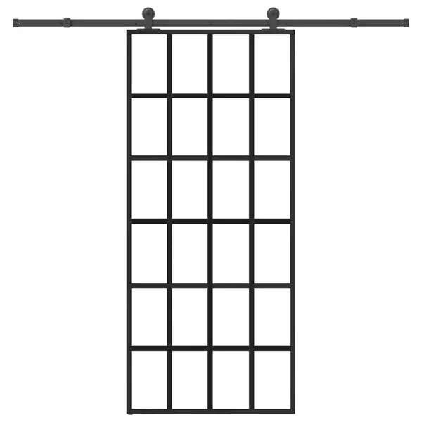 Gossi usa glisanta cu set feronerie, 90x205 cm, sticla esg/aluminiu