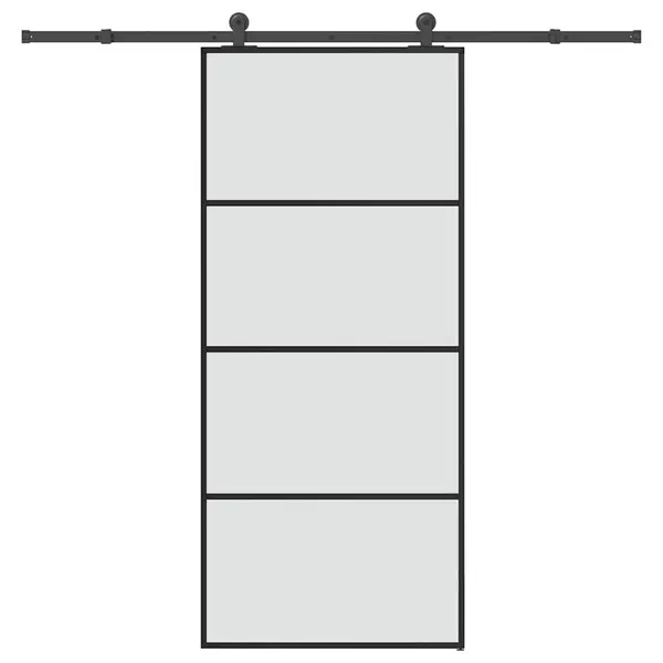 Gossi usa glisanta cu set feronerie, 90x205 cm, sticla esg/aluminiu