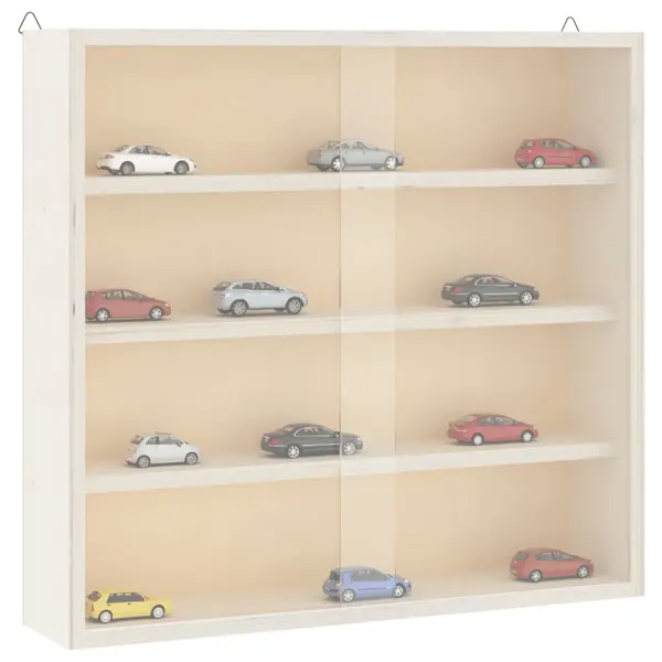 Gossi vitrina de colectie din lemn cu usi 40x8,5x37 cm