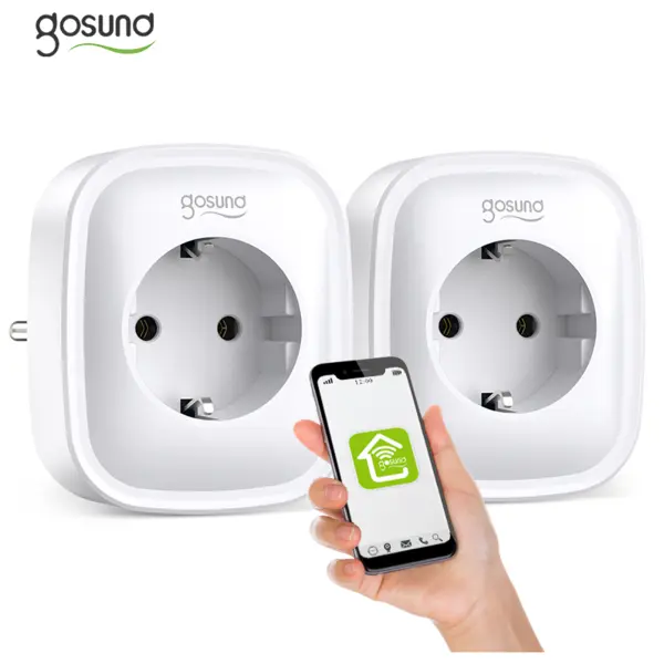 Gosund | NiteBird Set 2 prize inteligente WiFi Gosund SP112, 16A, 2X USB,Tuya, Monitorizare consum energie