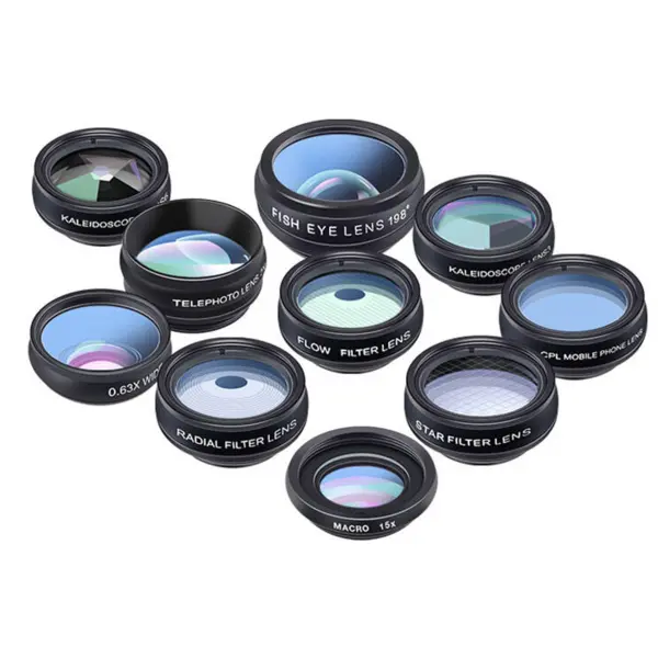 Gotiva Kit lentile mobile APEXEL APL-DG10 10 in 1 (negru)