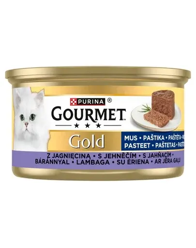 GOURMET Gold Mousse hrană umedă pisici miel 85 g