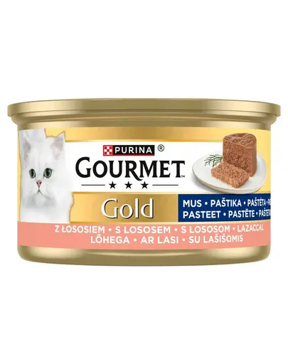 GOURMET Gold Mousse hrană umedă pisici somon 85 g
