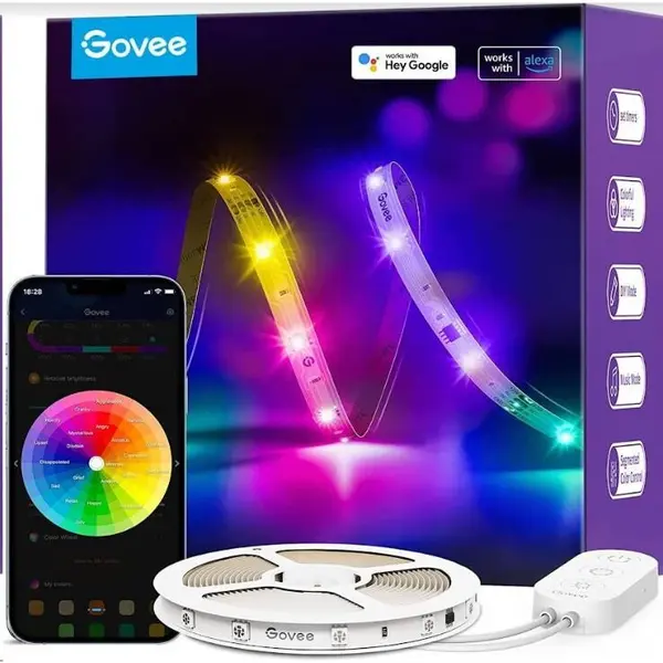 Govee Banda LED RGB Govee RGBIC Basic Wi-Fi Bluetooth LED strip 5m