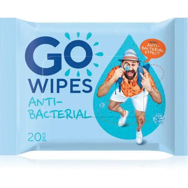 GoWipes Antibacterial Servetele umede cu efect revigorant cu efect antibacterian 20 buc