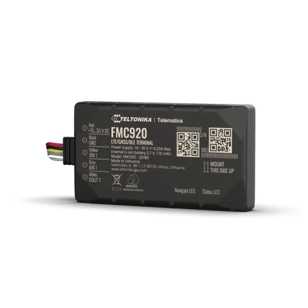 GPS Tracker compact Teltonika FMC920, bluetooth, OBD II, LTE CAT1, acumulator backup 170mAh, GSM 4G