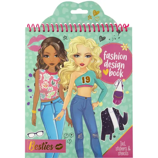 Grafix Carte cu abtibilduri - Fashion Design (Verde)