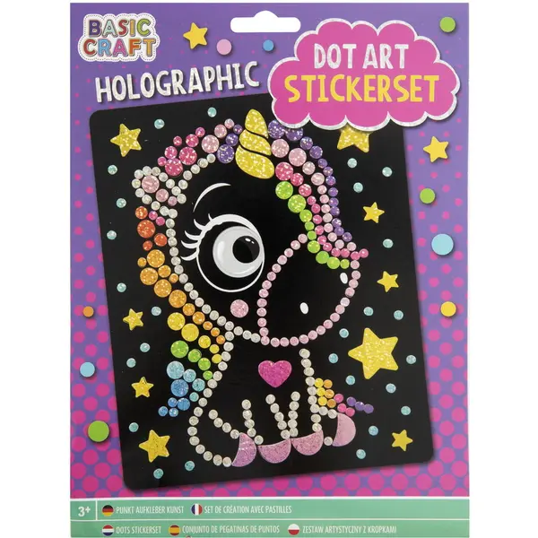 Grafix Mozaic cu autocolante - Unicorn