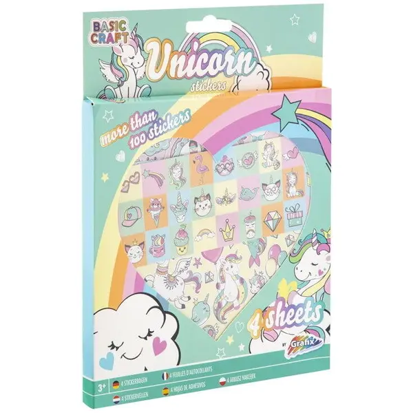 Grafix Set 100 abtibilduri cu unicorni