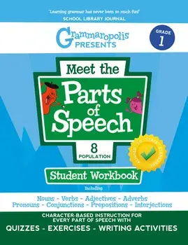 Grammaropolis: The Parts of Speech Workbook, Grade 1, Paperback/Coert Voorhees